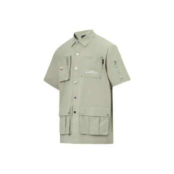 LiNing Shirts Men Elm Branch Green