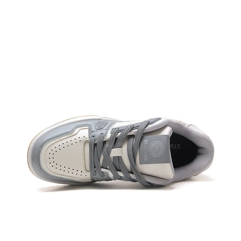 STUR YSN Wear resistant And Lightweight Low Top Skateboard Shoes Unisex Greige-4