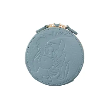 Disney Cow Leather Coin Purse Women's Blue