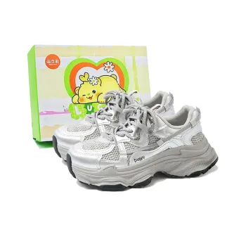 Budding Bear Anti Slip Wear Resistant Breathable Moisture Wicking Height Increasing Low Top Chunky Sneakers Women's Box