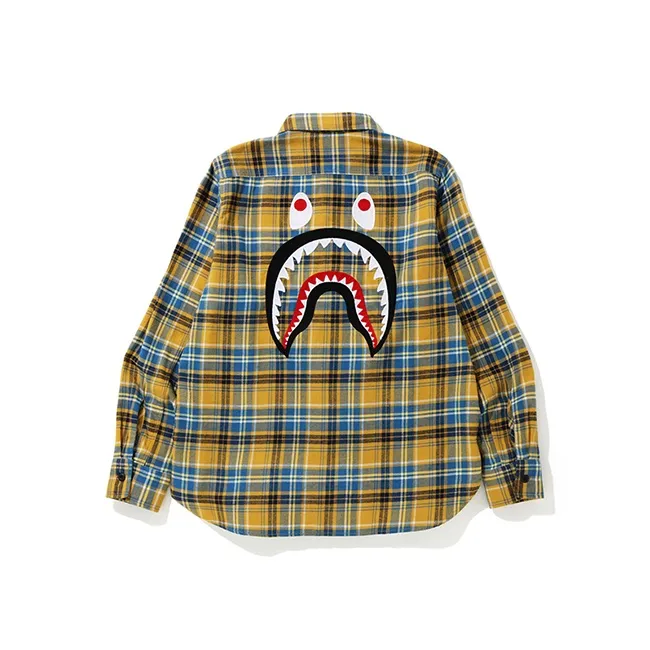 Bape Shark Flannel Check Shirt FW19-4