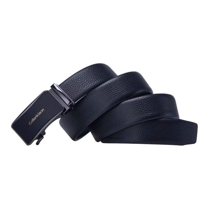 Coilenklaon Top Grain Cow Leather Belts Men's 3.5cm-4