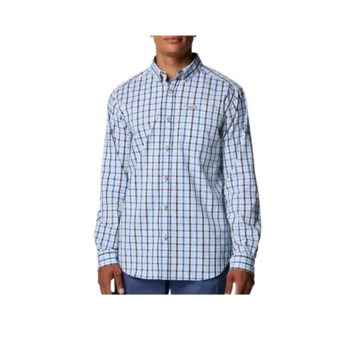 Columbia Rapid Rivers Shirt Men's Blue Everyday Fabric