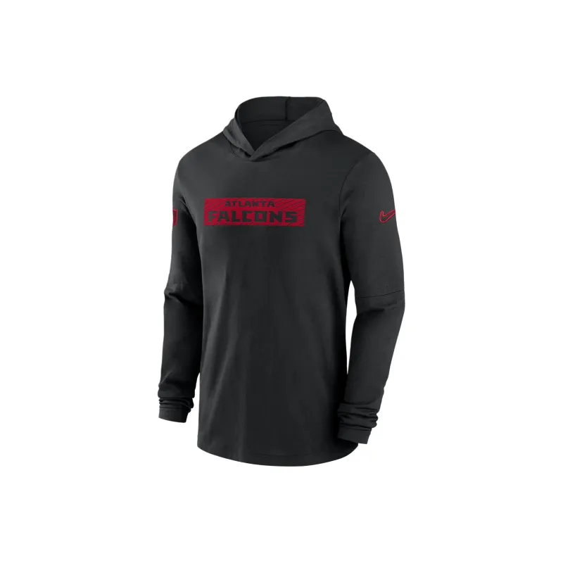 Nike Atlanta Falcons Sideline Men's Nike Dri FIT Nfl Long Sleeve Hooded Top-0