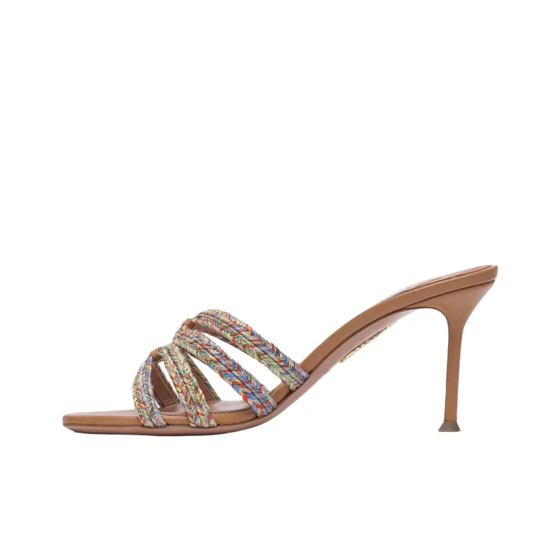 AQUAZZURA Slide Slippers Women's Light Umber-0