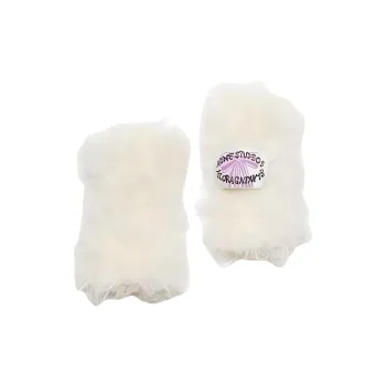 Acne Studios Alpaca Gloves Unisex White