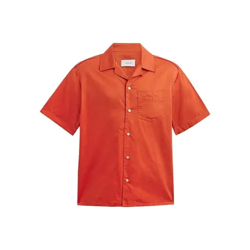 COACH Shirts Men Orange