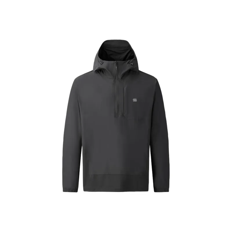 KOLON SPORT Woven Hybrid Sweatshirt Men's Black-0