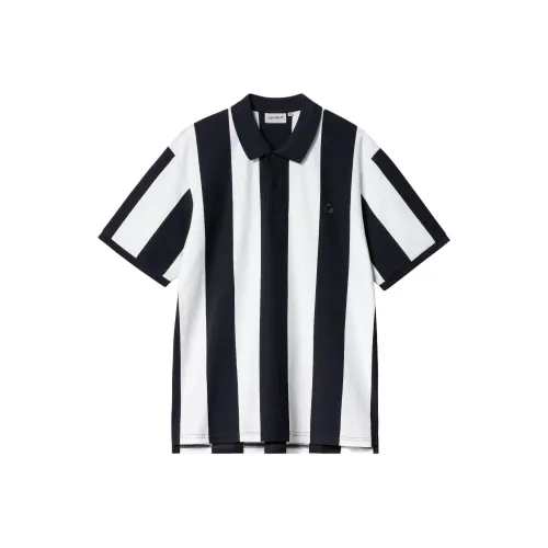 Carhartt WIP SS24 S/S Hinton Polo Shirt Men's Dark Marine Blue