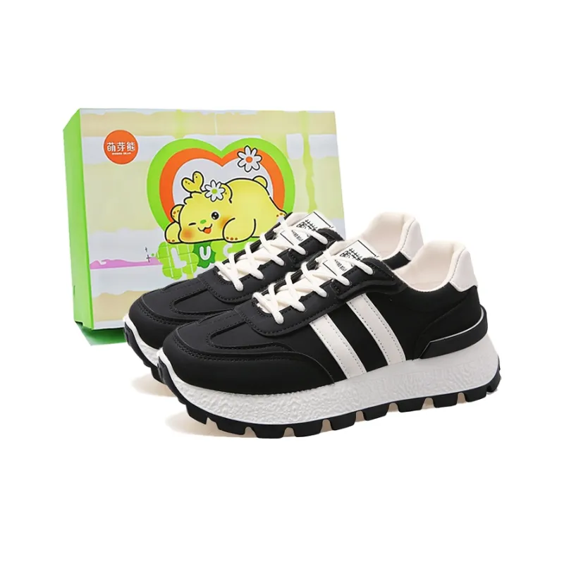 Budding Bear Anti-Slip Wear-Resistant Breathable Lightweight Height Increasing Low-Top Casual Shoes Unisex Box-6