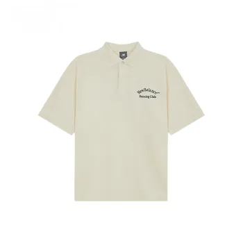 New Balance Running Club Polo Shirt Men's Ivory White