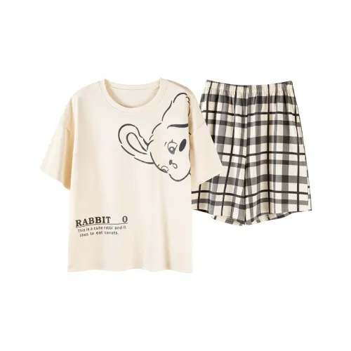 Sleep Pajama Set Women's Apricot