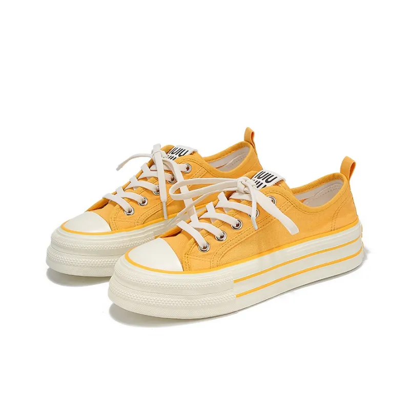 Yobn Abrasion Resistant, Breathable, Lightweight Low Top Canvas Shoes Women's-2