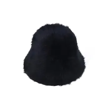 Youyoulan Rabbit Fur Bucket Hats Women's
