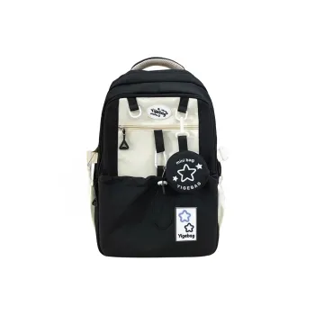 URBAN FOREST Nylon Backpack Unisex Purple/Yellow/Blue/Pink/Black