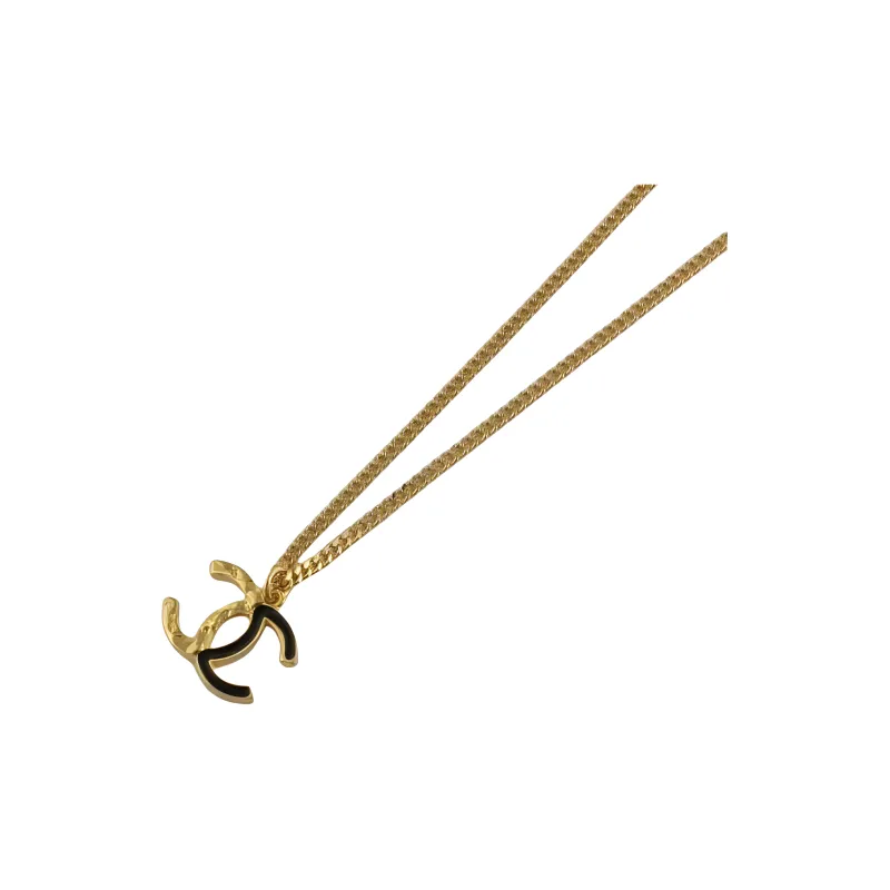 CHANEL Metal Necklaces Unisex Gold-2