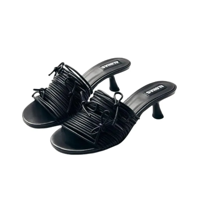 ALOHAS Slide Slippers Women's Black-2