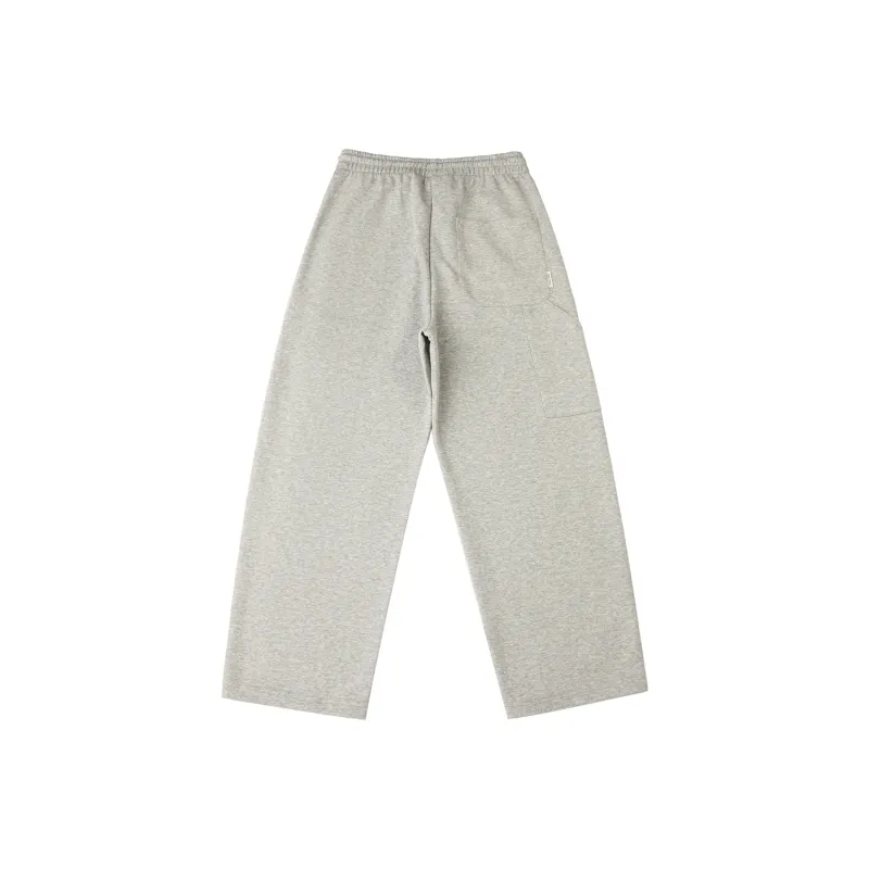 BORDERLESS BDLS Knitted Sweatpants Unisex Heather Gray-1