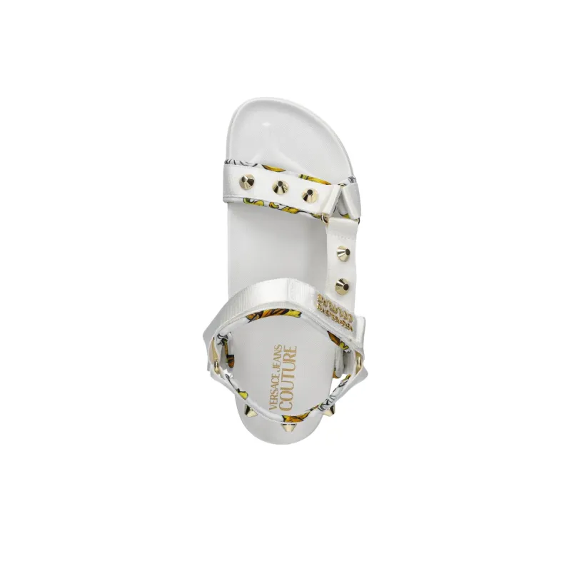 VERSACE JEANS COUTURE One Strap Sandals 4.5cm Women's White-4
