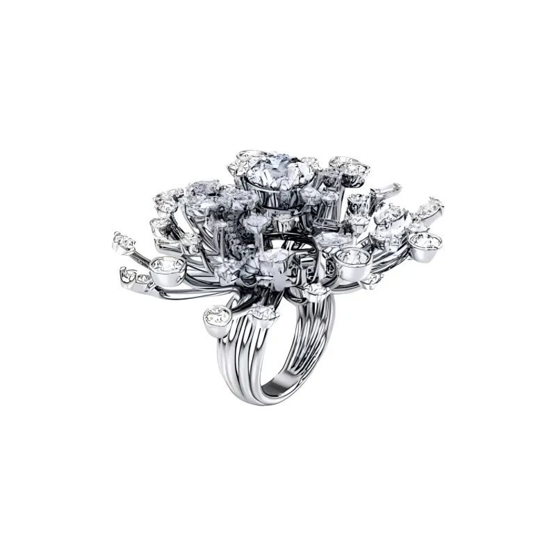 Swarovski Diamond Rings Unisex White-2