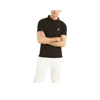 GUESS Washed Polo Polo Shirt Men's Black