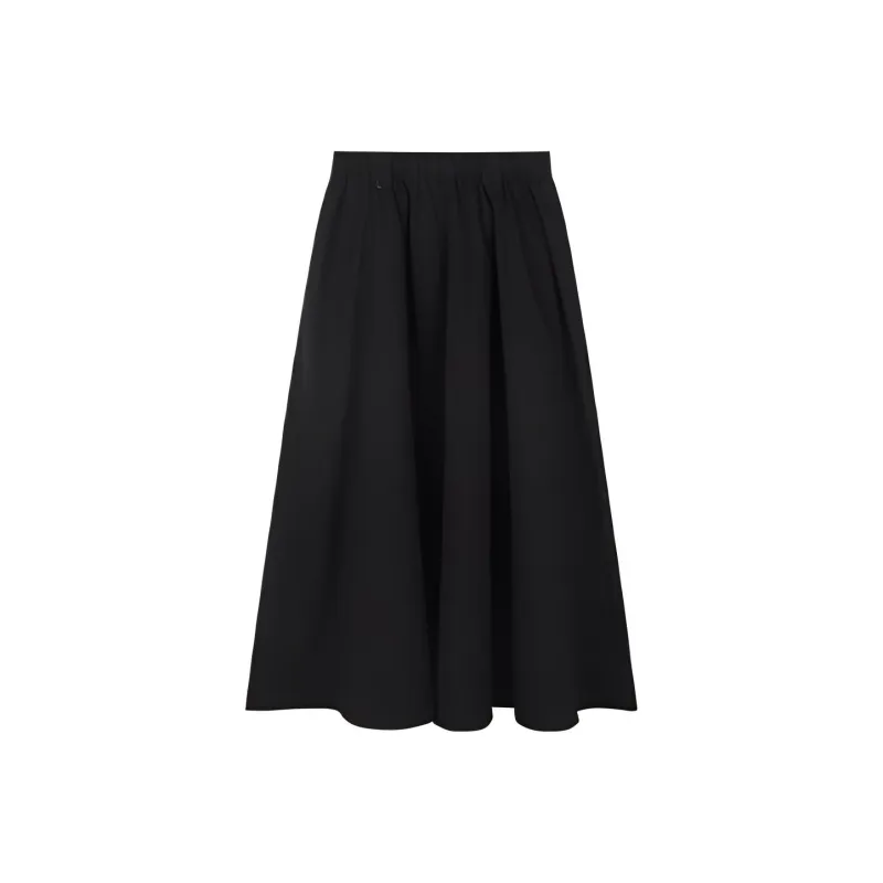 Migu Casual Long Skirts Women's Black-1
