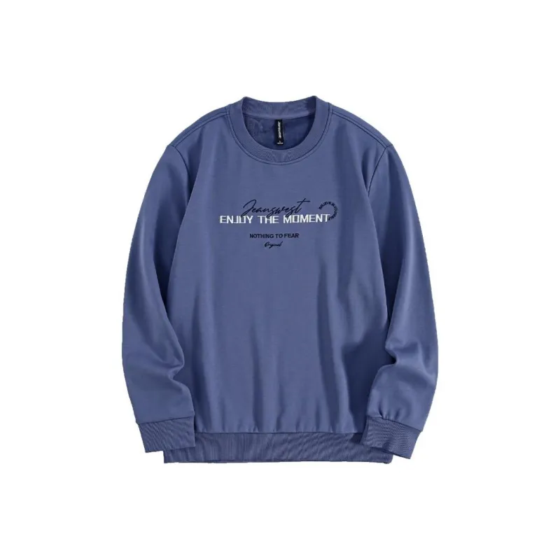 Jean West Sweatshirt Men's Purple Blue-0