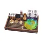 [Professional Edition]+Iridescent Colored Glaze Incense Burner+Paulownia Wood Pallets