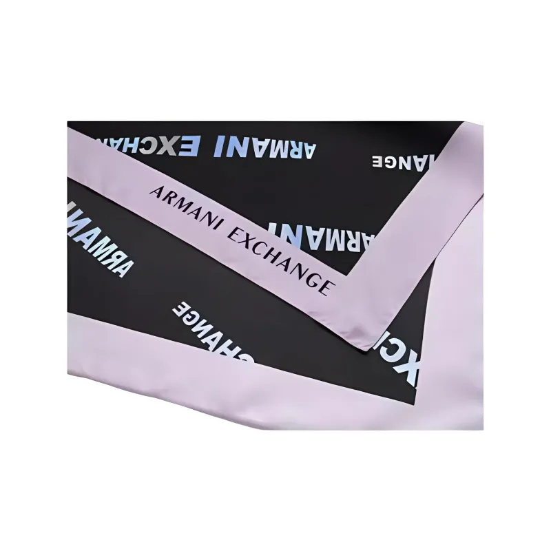 ARMANI EXCHANGEAE Silk Scarves Women's Black-3