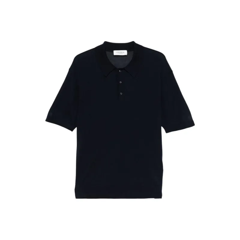 LANEUS Fine knit Polo Shirt-0