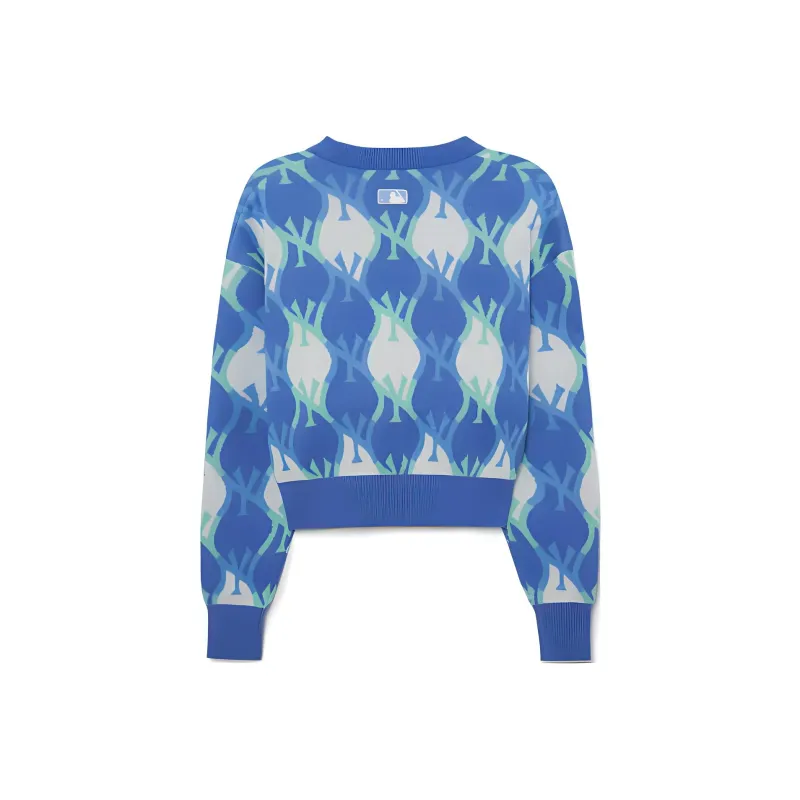 MLB New York Yankees Knitwear Women's Light Blue-1