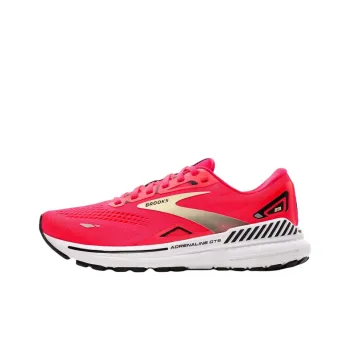 Brooks Adrenaline GTS 23 Anti Slip Wear Resistant Low Top Casual Running Shoes Women's Red