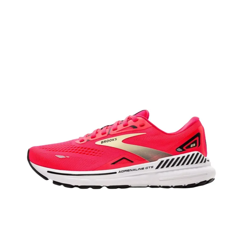 Brooks Adrenaline GTS 23 Anti Slip Wear Resistant Low Top Casual Running Shoes Women's Red-0