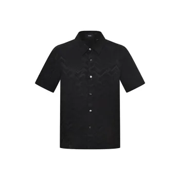 RARE Short Sleeved Shirt Men's Black