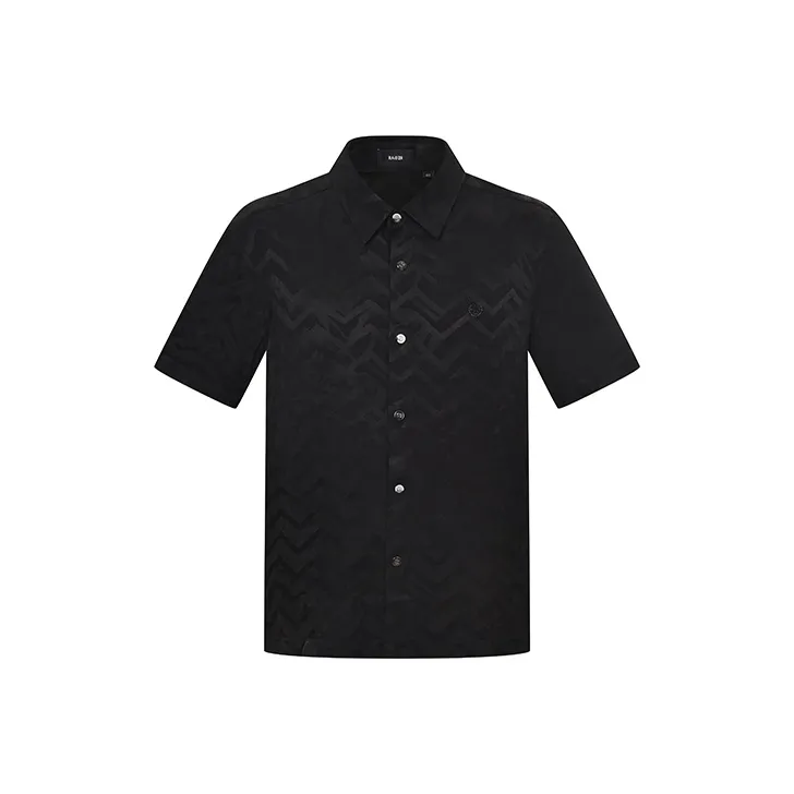 RARE Short Sleeved Shirt Men's Black-0