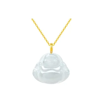 JINLIUFUJIXIANG Ice Glutinous Jadeite Necklaces Unisex