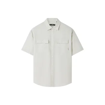 HLA Shirts Men Khaki Stripes 09