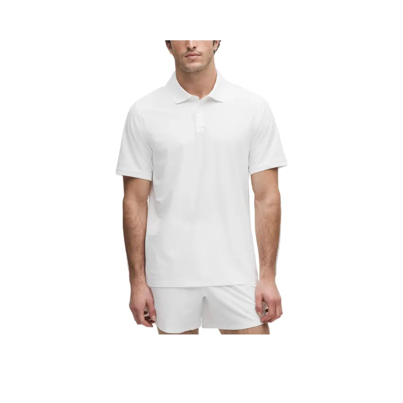 Lululemon UV Protective Striped Mesh Tennis Polo Shirt Men's-0