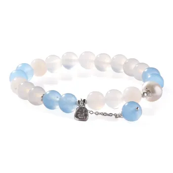 MEOBURLIY Glass Cat Eye Bracelets Women's