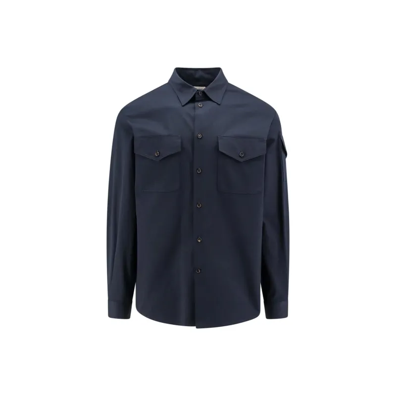 Alexander McQueen Logo Detailed Long Sleeved Shirt-0