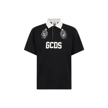 GCDS Flowers Logo Polo Shirt
