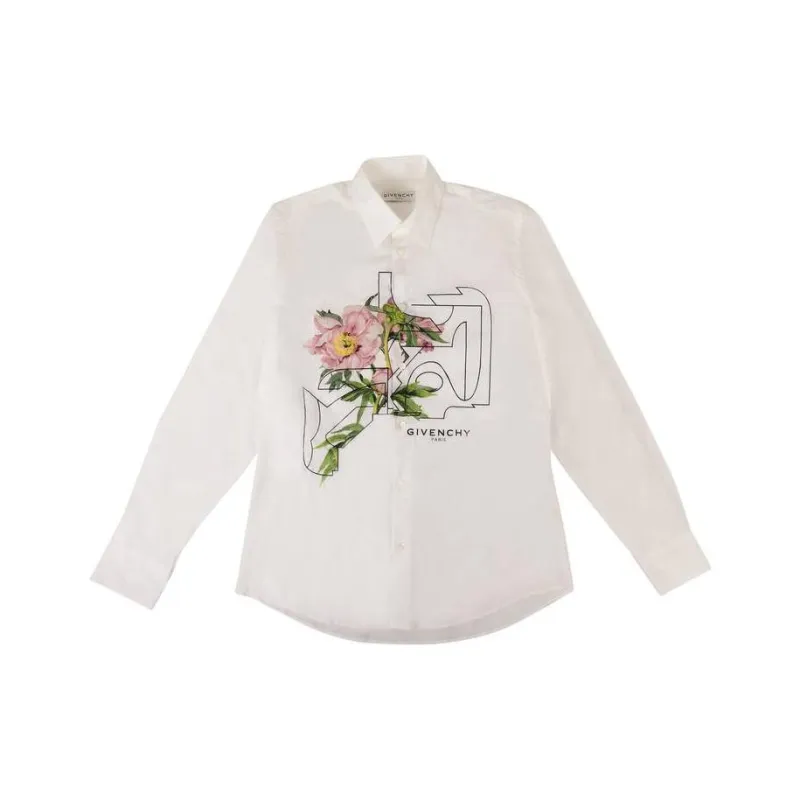 Givenchy Peony Button Down Shirt-0