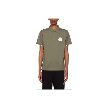 Moncler Polo Shirts Men Green