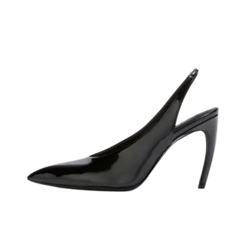 The Attico Viper Irregular Heel High Heels 9.5cm Women's Black