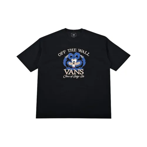 Vans OFF WHE WALL T Shirt Men's Black