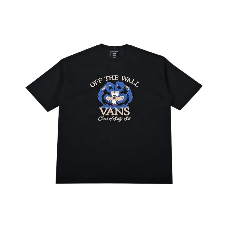 Vans OFF WHE WALL T Shirt Men's Black-0