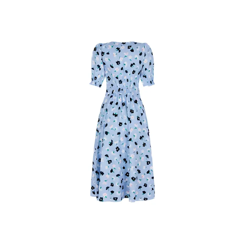 Kate Spade SS24 Short Sleeved Dress Women's Polaris Color-1