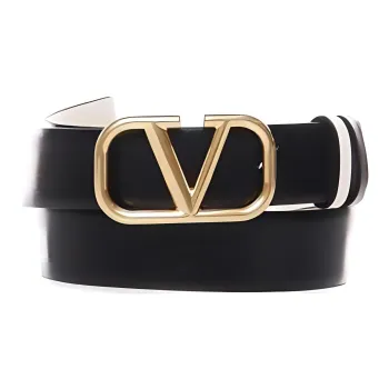 Valentino Leather Belts Women's Black Width 3CM