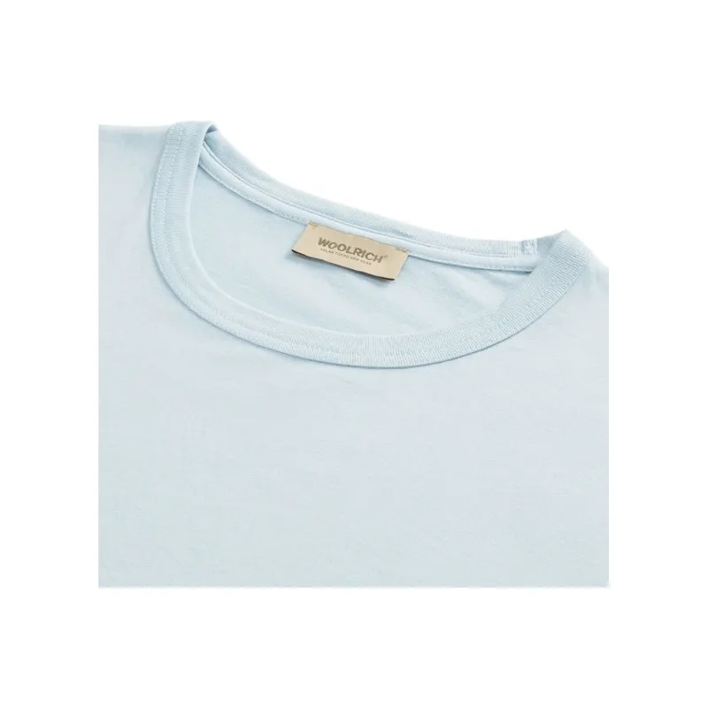 WOOLRICH SS25 T Shirt Men's Light Blue-5