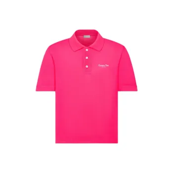 DIOR Logo Embroidered Short Sleeved Polo Shirt